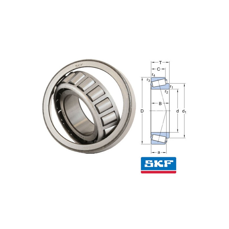 32038 X/DF SKF 190x290x128 Tapered Roller Bearing - Durable & Precise