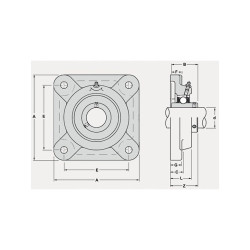 Bearing housing UCF 209 ZVL  Bearing housing