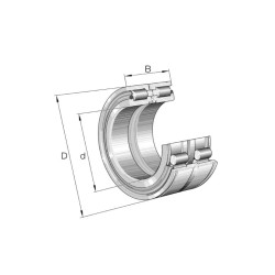 Cylindrical roller bearing SL04 5006 PP 2NR MGK 