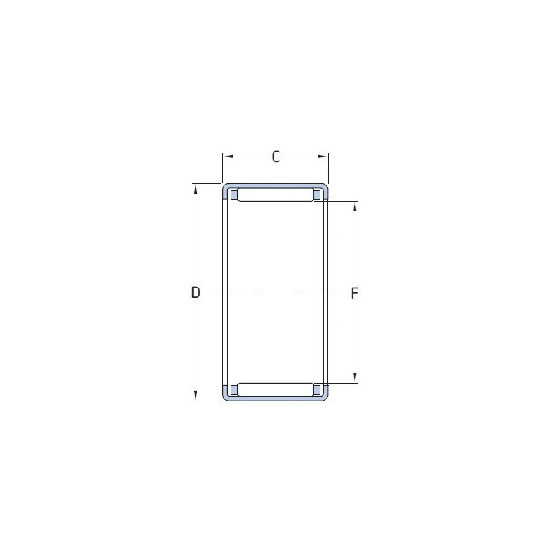 Łożysko igiełkowe B 1210 GBM 19.05x25.4x15.88