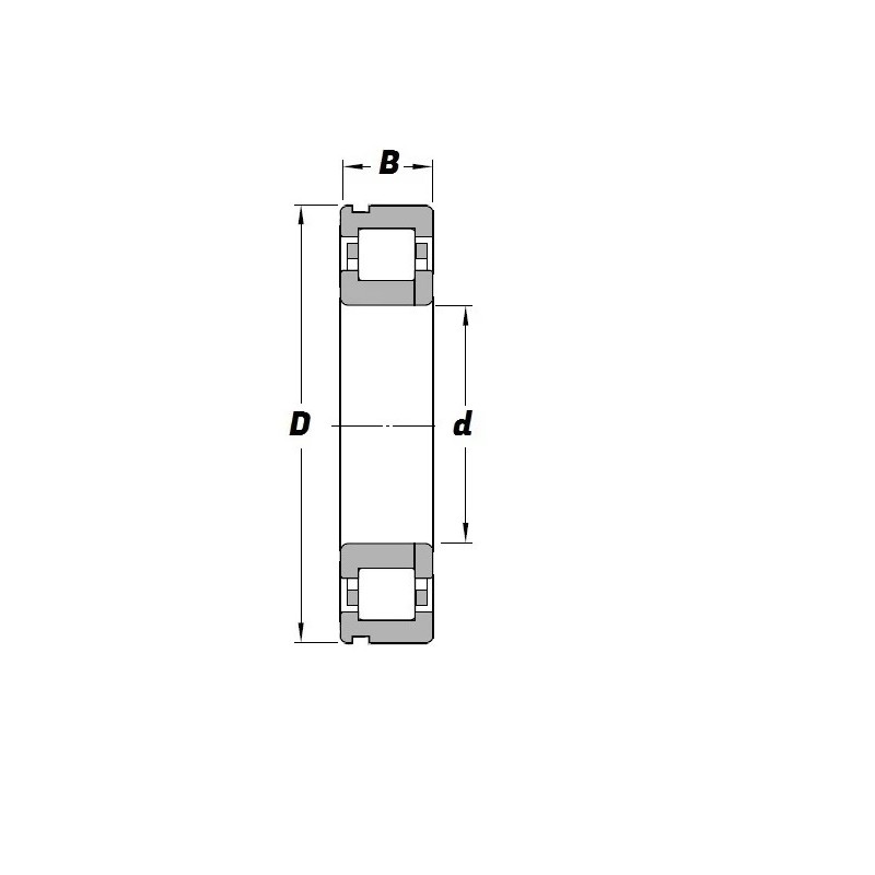 Łożysko walcowe NUPK 2205 S14 25x52x20