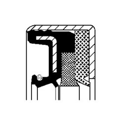 45x62x16 CORTECO 12012566 NBR COMBI SF1 Oil Seal 