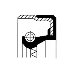 High-Quality 44x67x10/15.5 ACM Rotary Shaft Seal - CORTECO® B1BASLSFDRW | Simmering.pl