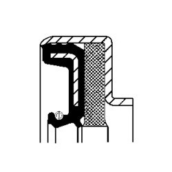 CORTECO 12011992 NBR COMBI SF4 65x85x13/17 Rotary Shaft Seal - High-Quality Oil Seal