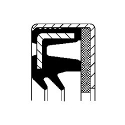 Rotary Shaft Seal CORTECO 12018610 NBR COMBI SF12 Oil Seal 12018610
