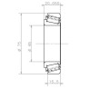 Tapered roller bearing EC 41053.H106 SNR® 45x75x20