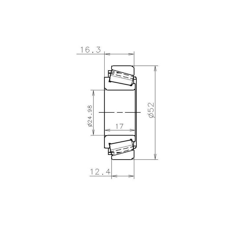 Łożysko stożkowe EC 42224 S01 H206 SNR 25x52x16