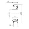 EC 42224 S01 H206 SNR® GEARBOX BEARING 25x52x16