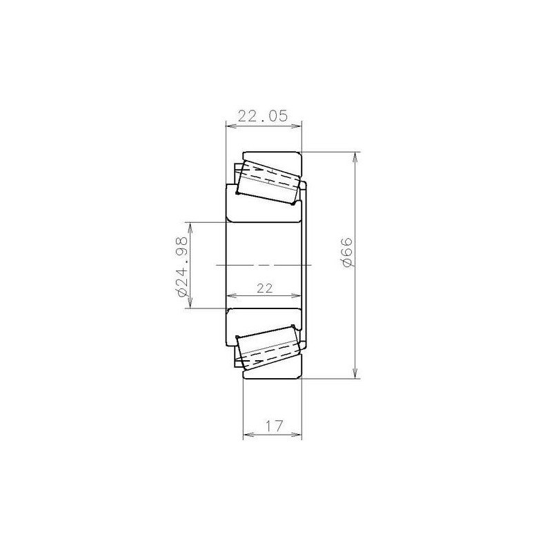 EC 42228 S01 H206 SNR® 25x66x22 Łożysko skrzyni biegów