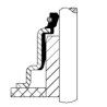 Uszczelniacz CORTECO  49338013 5,5x11/23x14,5   FPM VA09 5,5-12 Simmering