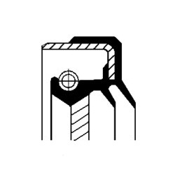  Rotary Shaft Seal CORTECO 01020451 FPM B1BASLSFRDX46 Oil Seal 74.6x128/143x12.5/27.5 | Simmering.pl