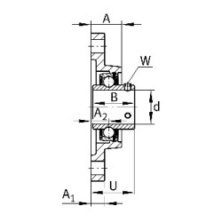 Bearing housing UCFL 208 FAG  Bearing housing