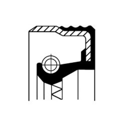 Rotary Shaft Seal CORTECO 01027959 ACM B1BASFRS Oil Seal 40x55x8 - Buy Online at simmering.pl