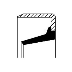 Uszczelniacz CORTECO 49388218 B1OFSF Simmerring 86,5x180,8x25,6 HNBR