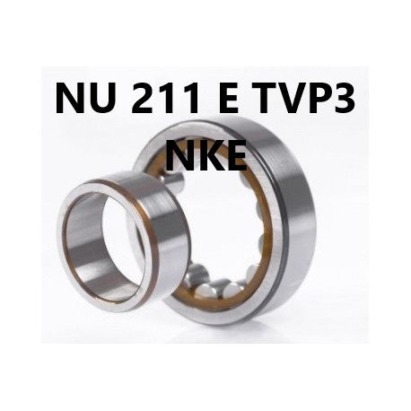 Cylindrical roller bearing NU 211 E TVP3 NKE 55x100x21