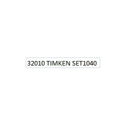 Tapered roller bearing 32010 TIMKEN 50x80x20