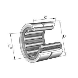 NK 20/16 INA 16*24*20 Needle roller bearing without inner ring