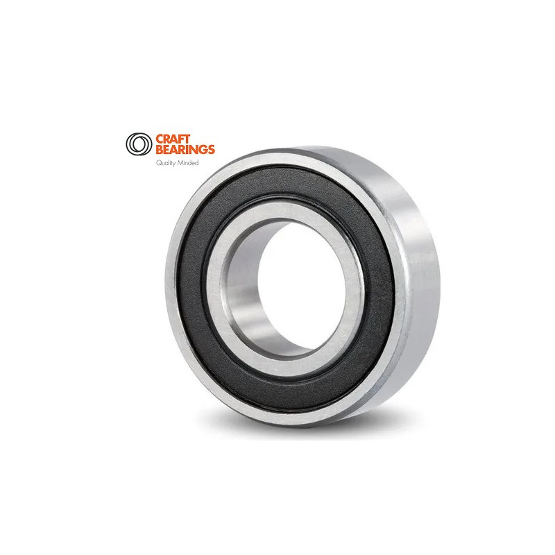 Single Row Deep Groove Ball Bearing 6803 2RS CRAFT 17x26x5 - Chrome Steel, With 2RS Seals