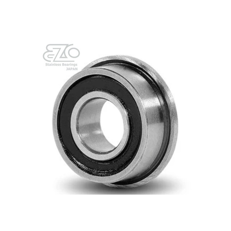  F 698 H 2RS EZO® 8x19x6 - Stainless Steel Flanged Ball Bearing