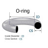 109,2X5,7 FKM 80 GRN 109,2x5,7 Bearing