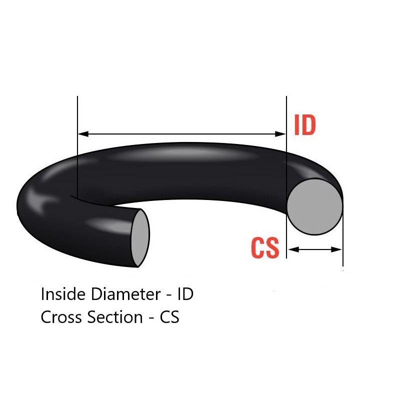 O-ring 104,37x3,53 NBR 70 ShA - Nitrile Rubber Sealing Ring (100 Pack)