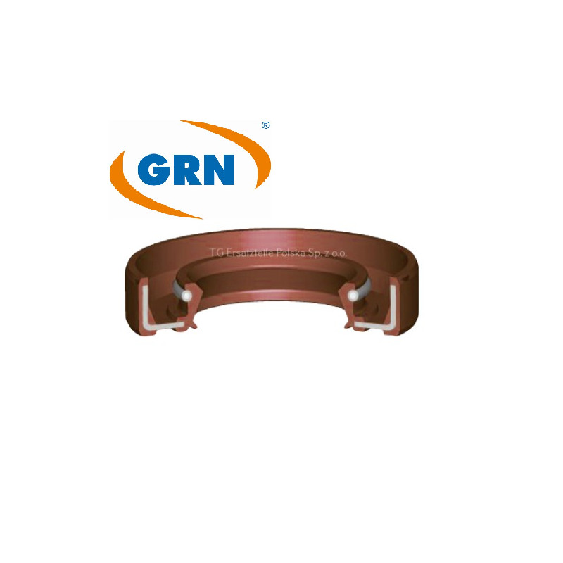 Rotary Shaft Seal Silicone 52x72x12 MVQ GPDPV TC | Oil Seal Double Lip Right-hand Twist | Simmering.pl