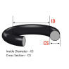 Uszczelnienie Oring 88.49mm x 3.53mm EPDM - Uszczelka O-ring 88.49x3.53 EPDM