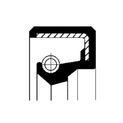 CORTECO 12010981 55x70x8 NBR BA Wheel Hub Seal