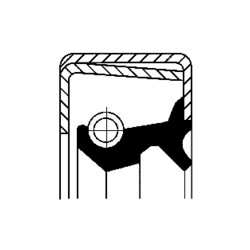 Rotary Shaft Seal CORTECO 01012016 B2SL2 Oil Seal 35x52x9 - Durable NBR Seal