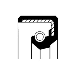 CORTECO 01027625 FKM BAB Oil Seal-Rotary Shaft Seal 