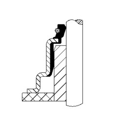 Rotary Shaft Seal CORTECO 49369240  FPM VA9 KIA/HYUNDAI 15CRDI Oil Seal