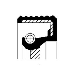 Rotary Shaft Seal CORTECO 20029733 FPM BARDX7 Oil Seal 17,45x30x6 - Simmerring.pl Online