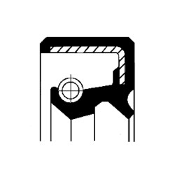 Uszczelniacz CORTECO  19029807 NBR BASLSF 12x27x10 Simmering