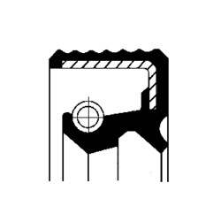 CORTECO 12011129 28x40x7 NBR BASL | simmering wału