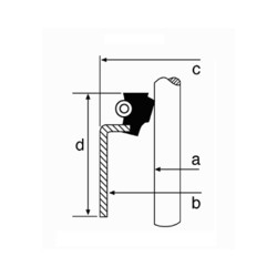 Rotary Shaft Seal CORTECO 19036507  FPM VSB2   Oil Seal