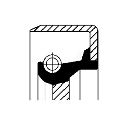 Radial Shaft Seal CORTECO 12011455 ACM B1KLRD 40x56x7 - Oil Seal for Alfa Romeo, Fiat, Iveco, Lada | Simmering.pl