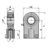 FPR 32 CE/TAPR 32 CE FLURO Rod End – High-Quality Hydraulic and Pneumatic Cylinder Components | Simmering.pl