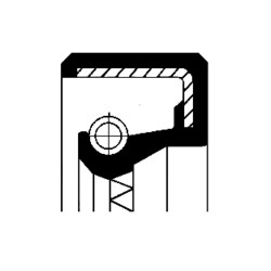 Rotary Shaft Seal CORTECO 15001141 VMQ BADRW 16x30x7 - High-Quality Radial Oil Seal for Perkins 2418F405 | simmering.pl
