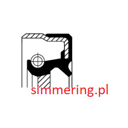 Uszczelniacz CORTECO 01036176 40x55x7 ACM B1BASLRD - Pierścień Uszczelniający Wału Różnicowego | Simmering.pl