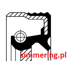 Uszczelniacz CORTECO 12018321 FPM 31x41x7 | Simmerring do ALFA ROMEO, FIAT, OPEL, SUZUKI
