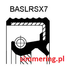 Rotary Shaft Seal CORTECO 12010753 FPM BASLRSX7 Oil Seal 133,35x158,75x12,6