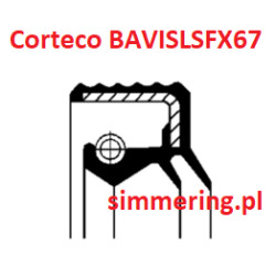 CORTECO 01033388 FPM BAVISLSFX67 80x110x10.3/19 Radial Oil Seal  | simmering.pl