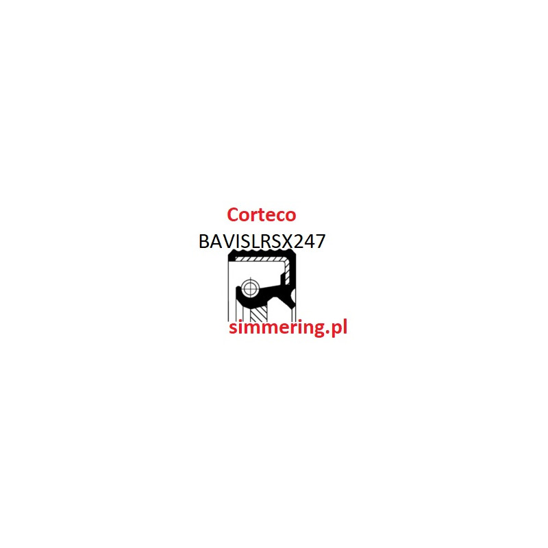 CORTECO 01026884 FPM BAVISLRSX247 Oil Seal 52.4x77.8x10 | High-Quality Radial Shaft Seal - simmering.pl