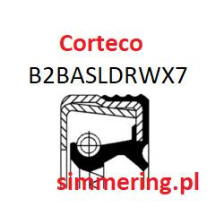 Uszczelniacz CORTECO 12014599 ACM B2BASLDRWX7 85x110x12 - Simmerring wału IVECO 40100470 | simmering.pl
