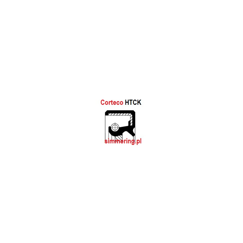 Uszczelniacz CORTECO 19033946 MVQ HTCK 85x102x13 | Simmerring wału Kubota 1920204460