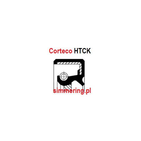 Uszczelniacz CORTECO 19033946 MVQ HTCK 85x102x13 | Simmerring wału Kubota 1920204460