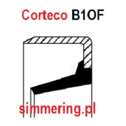 CORTECO 01032872 B1OF | Rotary Shaft Seal 12x16x3 NBR - Durable Oil Seal for FENDT
