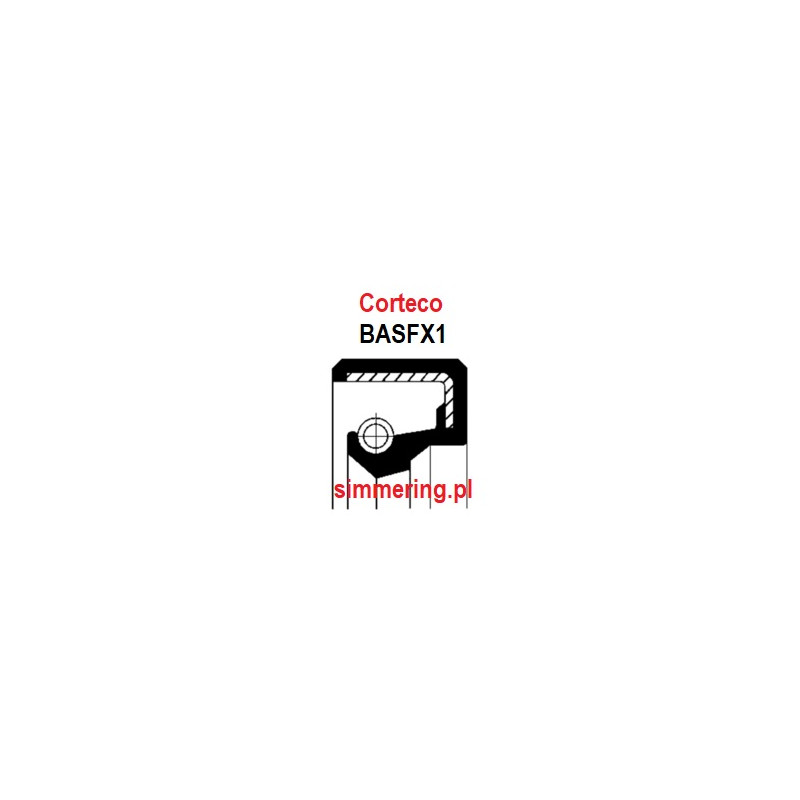 CORTECO 12014271 Oil Seal 23x34.5/40x7.5 NBR BASFX1 | Radial Rotary Shaft Seal | 24h Delivery - simmering.pl