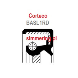 CORTECO 15020026 Oil Seal 16x26x5.2 HNBR BASL1RD | Radial Rotary Shaft Seal | 24h Delivery - simmering.pl