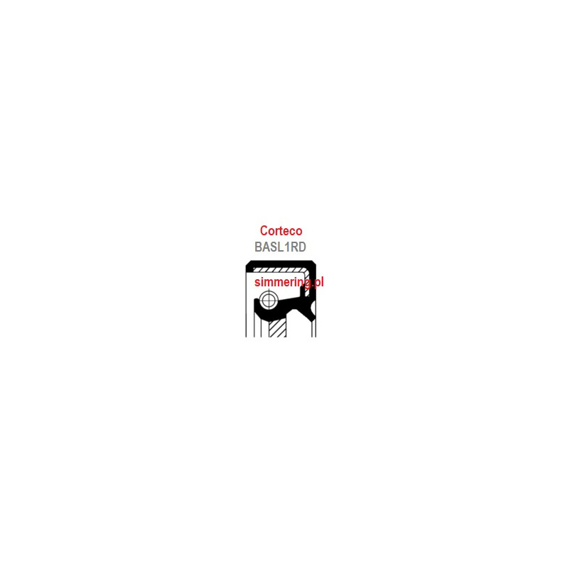 CORTECO 15020026 Uszczelniacz 16x26x5,2 HNBR BASL1RD | Simmerring techniczny | Dostawa 24h - simmering.pl